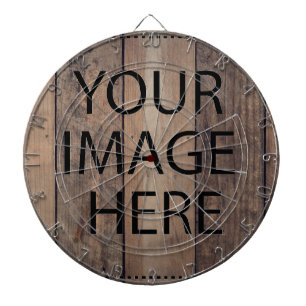 Personalised Custom Your Own Photo & Text Dartboard