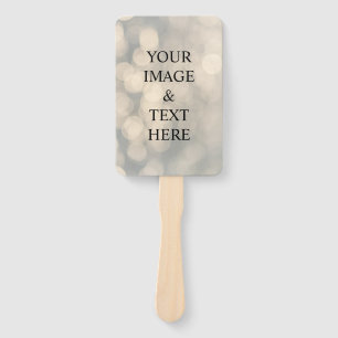 Personalised Custom Your Own Photo & Text  Hand Fa Fan