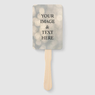Personalised Custom Your Own Photo & Text Hand Fa Hand Fan