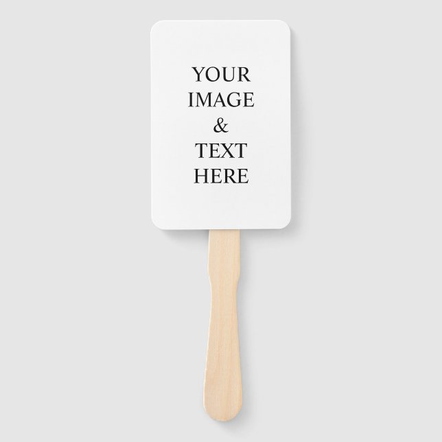 Personalised Custom Your Own Photo & Text  Hand Fan (Front)