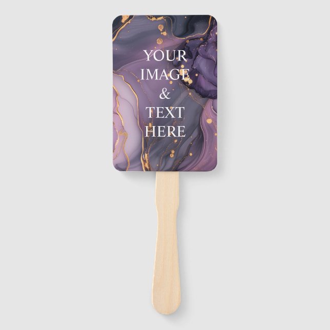 Personalised Custom Your Own Photo & Text   Hand Fan (Front)