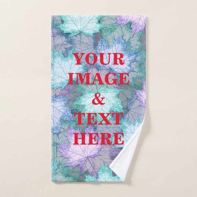 Personalised Custom Your Own Photo & Text Hand Towel (Hand Towel)