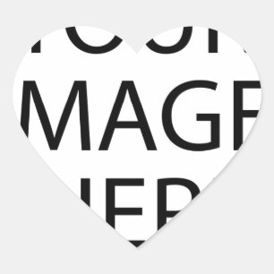 Personalised Custom Your Own Photo & Text Heart Sticker