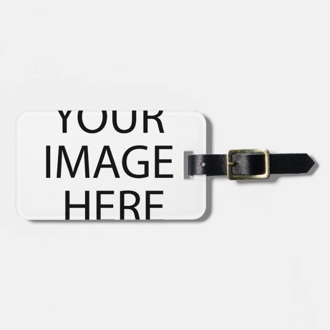 Personalised Custom Your Own Photo & Text Luggage Tag (Front Horizontal)
