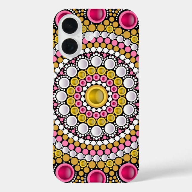 Personalised Custom Your Own Photo & Text Mandala  Case-Mate iPhone Case (Back)