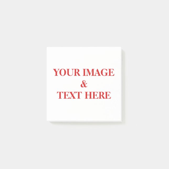 Personalised Custom Your Own Photo & Text Post-it Notes (Front)