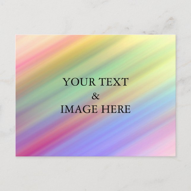 Personalised Custom Your Own Photo & Text Postcard (Front)