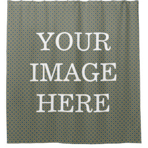 Personalised Custom Your Own Photo & Text Shower C Curtain