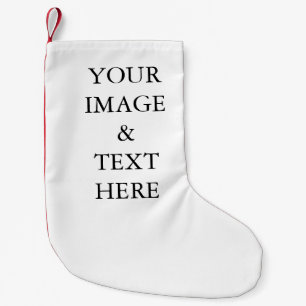 Personalised Custom Your Own Photo & Text  Small Christmas Stocking