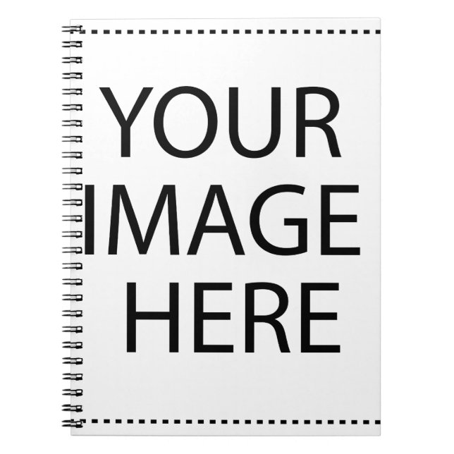 Personalised Custom Your Own Photo & Text Spiral Notebook (Front)