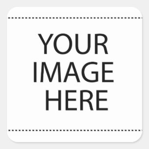 Personalised Custom Your Own Photo & Text Square Sticker