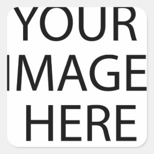 Personalised Custom Your Own Photo & Text Square Sticker