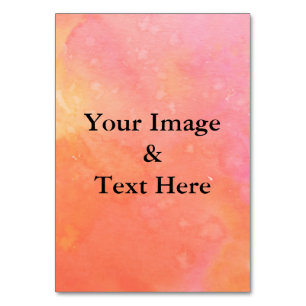 Personalised Custom Your Own Photo & Text Table Number