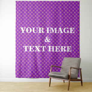 Personalised Custom Your Own Photo & Text Tapestry
