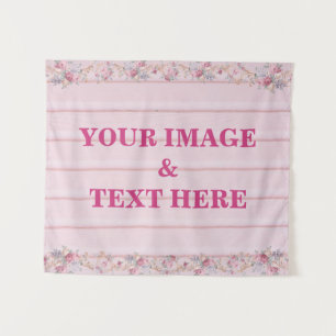 Personalised Custom Your Own Photo & Text Tapestry