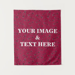 Personalised Custom Your Own Photo & Text Tapestry