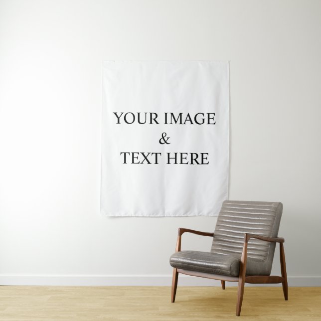 Personalised Custom Your Own Photo & Text  Tapestry (In Situ)