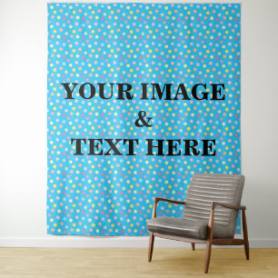 Personalised Custom Your Own Photo & Text Tapestry