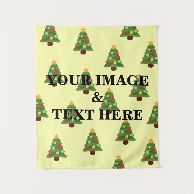 Personalised Custom Your Own Photo & Text Tapestry (Front)