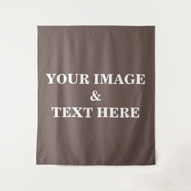 Personalised Custom Your Own Photo & Text Tapestry (Front)