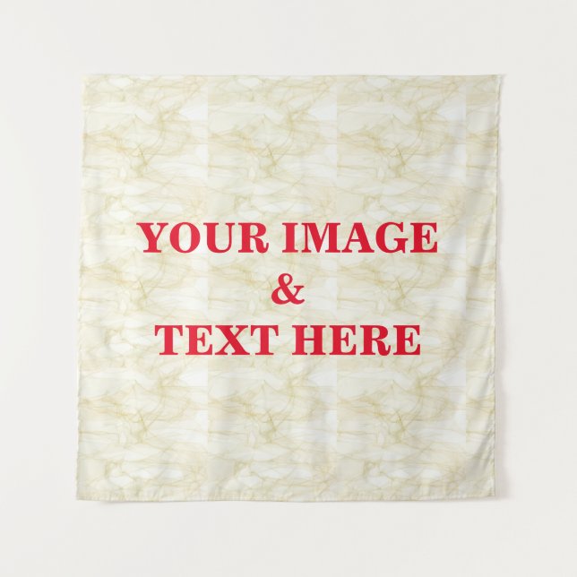 Personalised Custom Your Own Photo & Text Tapestry (Front)