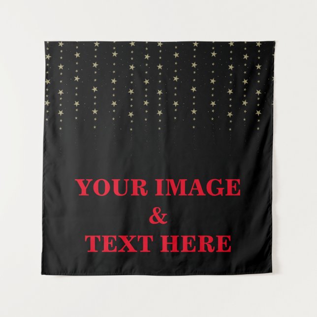 Personalised Custom Your Own Photo & Text Tapestry (Front)