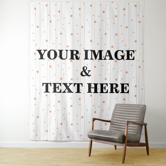 Personalised Custom Your Own Photo & Text Tapestry (In Situ)