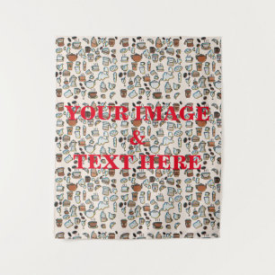 Personalised Custom Your Own Photo & Text Tapestry