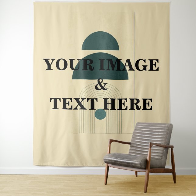Personalised Custom Your Own Photo & Text Tapestry (In Situ)