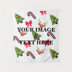 Personalised Custom Your Own Photo & Text Tapestry