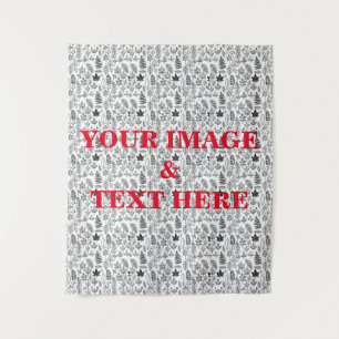 Personalised Custom Your Own Photo & Text Tapestry