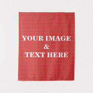 Personalised Custom Your Own Photo & Text Tapestry