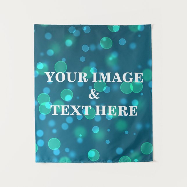 Personalised Custom Your Own Photo & Text Tapestry (Front)