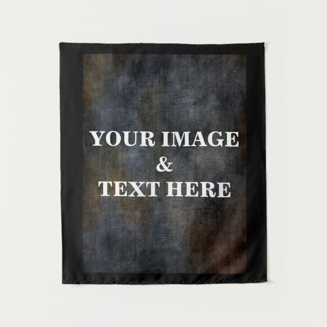 Personalised Custom Your Own Photo & Text Tapestry (Front)