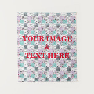 Personalised Custom Your Own Photo & Text Tapestry