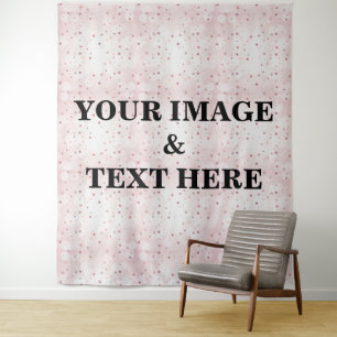 Personalised Custom Your Own Photo & Text Tapestry