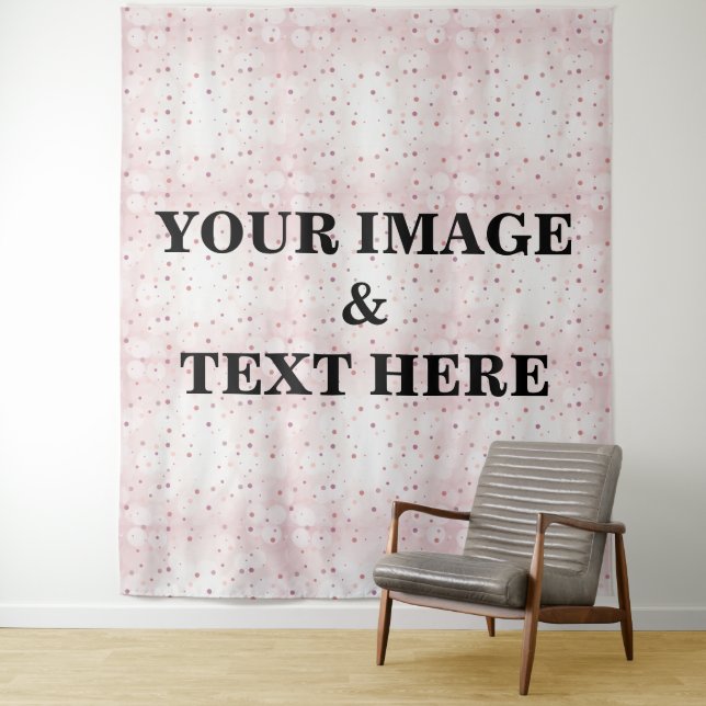 Personalised Custom Your Own Photo & Text Tapestry (In Situ)
