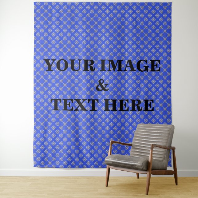 Personalised Custom Your Own Photo & Text Tapestry (In Situ)