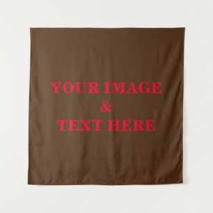 Personalised Custom Your Own Photo & Text Tapestry