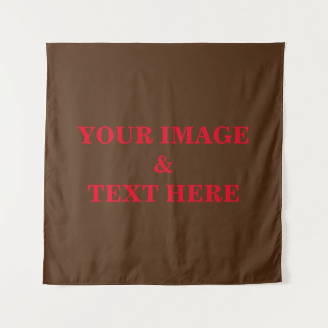 Personalised Custom Your Own Photo & Text Tapestry (Front)