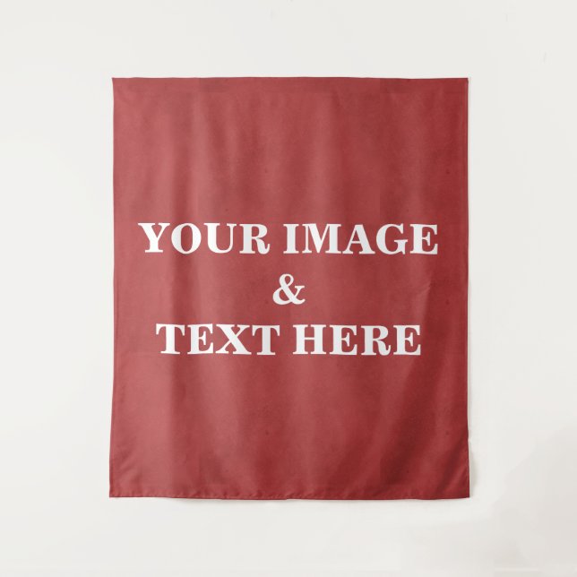 Personalised Custom Your Own Photo & Text Tapestry (Front)