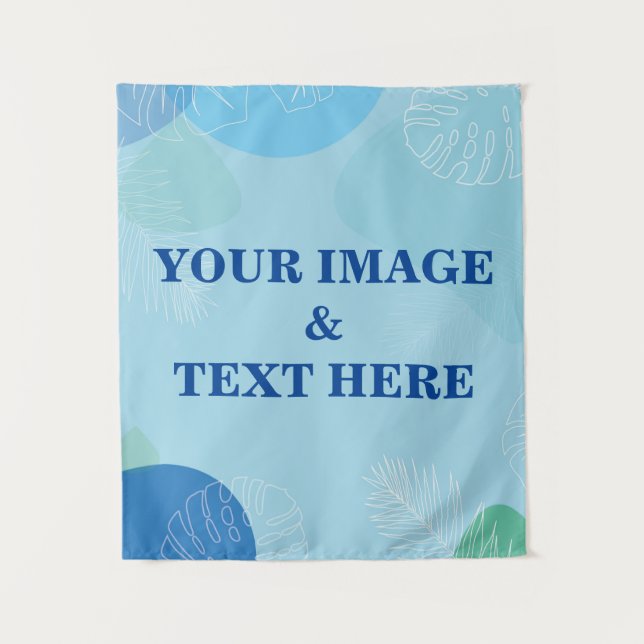 Personalised Custom Your Own Photo & Text Tapestry (Front)