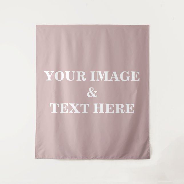Personalised Custom Your Own Photo & Text Tapestry (Front)