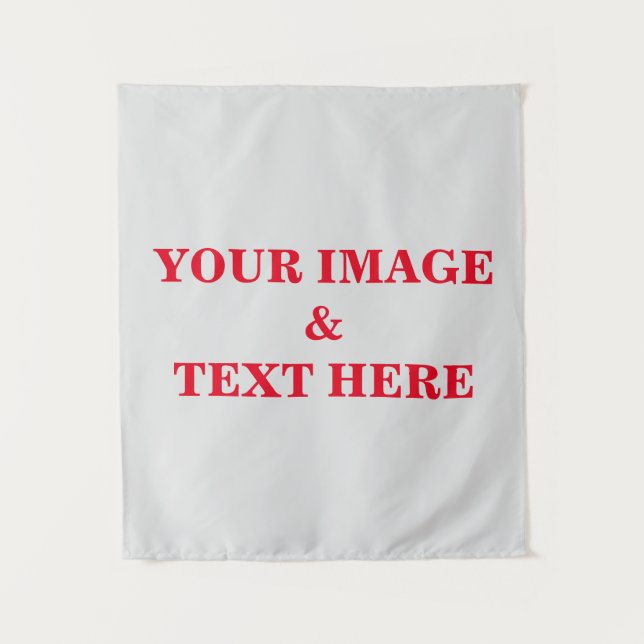 Personalised Custom Your Own Photo & Text Tapestry (Front)