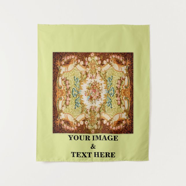 Personalised Custom Your Own Photo & Text Tapestry (Front)