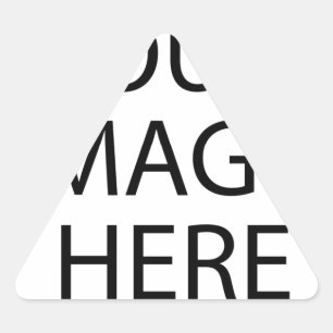 Personalised Custom Your Own Photo & Text Triangle Sticker