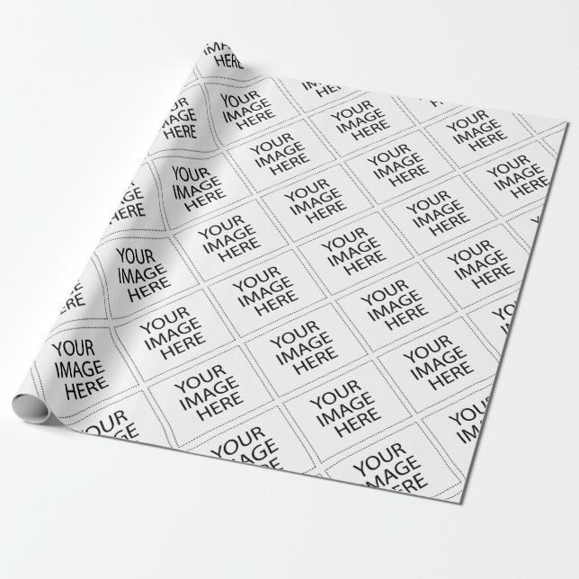 Personalised Custom Your Own Photo & Text Wrapping Paper (Unrolled)