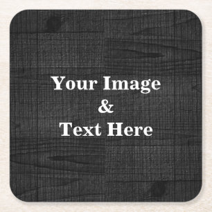 Personalised Custom Your Own Photo Wooden Square P Paper Coaster