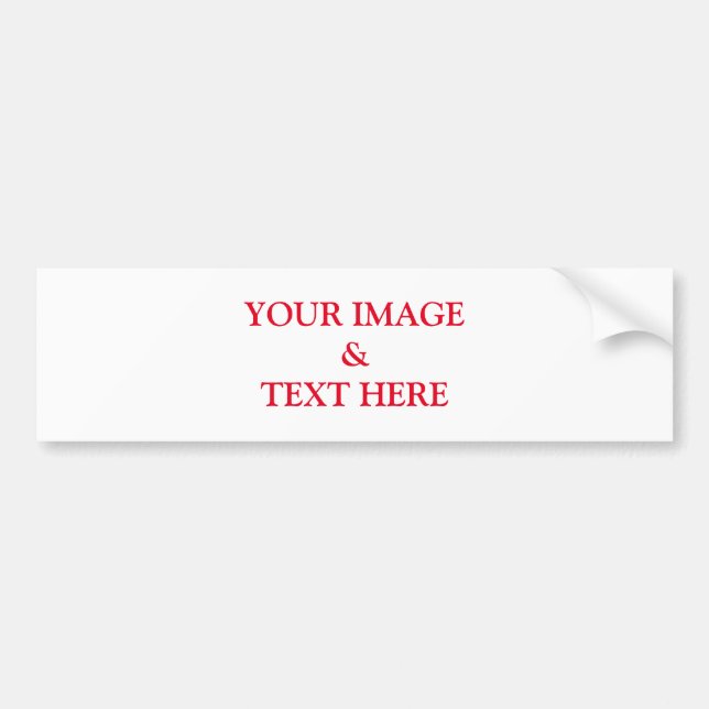 Personalised Custom Your Own Text Bumper Sticker (Front)