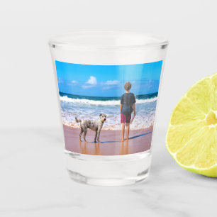 Personalised Custom Your Pet Photo Shot Glass Gift
